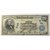 Image 1 : 1902 $20 National currency first NB Milwaukee WI  VG est $100-$110