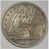 Image 1 : 1874 arr Seated half $   XF   est $175-$180