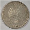 Image 1 : 1845O Seated half $   VF   est $80-$90