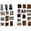 Image 1 : "A 19th C ebonised Teak Military SECRETAIRE CHEST, carved edge rectangular top.  The fall front secr