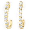 Image 1 : Natural 0.75 ctw Diamond Earrings 14K Yellow Gold