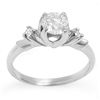 Image 1 : Natural 0.75 ctw Diamond Ring 14K White Gold