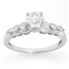 Image 1 : Natural 1.0 ctw Diamond Ring 14K White Gold