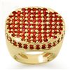 Image 1 : Genuine 7.0 ctw Red Sapphire Ring 14K Yellow Gold