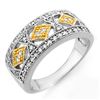 Image 1 : Natural 0.50 ctw Diamond Bridal Ring 10K Multi tone Gold