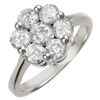 Natural 1.50 ctw Diamond Ring 14K White Gold