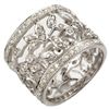 Image 1 : Natural 1.30 ctw Diamond Ring 14K White Gold
