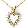 Image 1 : Natural 1.0 ctw Diamond Pendant 14K Yellow Gold