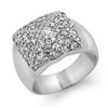 Image 1 : Natural 1.0 ctw Diamond Bridal Ring 14K White Gold