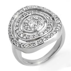 Natural 1.30 ctw Diamond Ring 14K White Gold