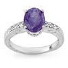 Image 1 : Genuine 2.68ct Tanzanite & Diamond Ring 14K White Gold