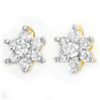 Image 1 : Natural 0.20 ctw Diamond Earrings 10K Yellow Gold