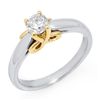 Image 1 : Natural 0.50 ctw Diamond Ring 14K Multi tone Gold