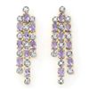 Image 1 : Genuine 4.08 ctw Tanzanite & Diamond Earrings 14K Gold