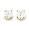 Image 1 : Natural 0.33 ctw Diamond Stud Earrings 14K Yellow Gold