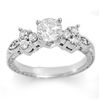 Image 1 : Natural 1.14 ctw Diamond Ring 14K White Gold
