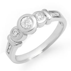 Natural 0.55 ctw Diamond Ring 14K White Gold