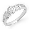 Image 1 : Natural 0.55 ctw Diamond Ring 14K White Gold
