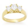 Image 1 : Natural 0.75 ctw Diamond Ring 14K Yellow Gold