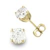 Image 1 : Natural 0.62 ctw Diamond Stud Earrings 14K Yellow Gold