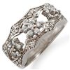 Image 1 : Natural 0.90 ctw Diamond Ring 14K White Gold