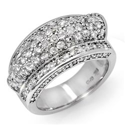 Natural 2.0 ctw Diamond Bridal Ring 14K White Gold