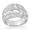 Image 1 : Natural 1.0 ctw Diamond Ring 14K White Gold