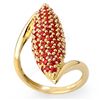 Image 1 : Genuine 2.0 ctw Red Sapphire Ring 14K Yellow Gold