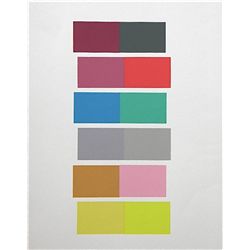 Albers Silkscreen Interaction Of Color, 1963