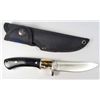 Image 1 : COLT HUNTING KNIFE W/ STAG AND BLACK WOOD HANDLE AND SHEATH