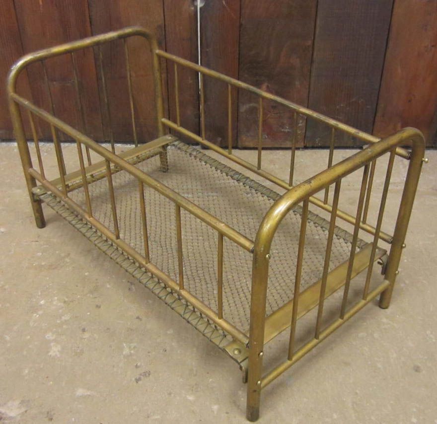 brass doll bed