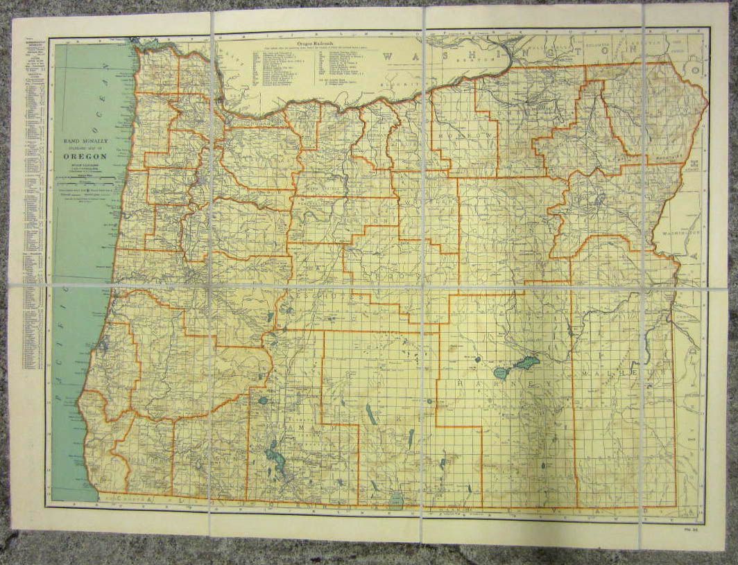 LOT OF 4 HARLEY DAVIDSON HD SALESMAN TERRITORY MAPS