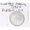 Image 1 : PUEBLO, COLORADO VINTAGE COURTESY PARKING TOKEN *RARE HARD TO FIND TOKEN*!!