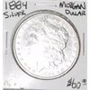 Image 1 : 1884 MORGAN SILVER DOLLAR RED BOOK VALUE IS $60.00 *RARE MS-60 HIGH GRADE*!!