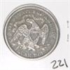 Image 2 : 1876 20 CENT PIECE RED BOOK VALUE IS $850.00 *EXTREMELY RARE KEY DATE AU-55 HIGH GRADE*!!