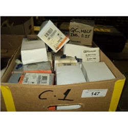 BOX: MISC ELECTRICAL SUPPLIES