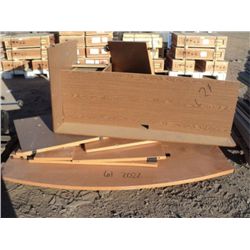 LOT: WOOD OFFICE FURNITURE
