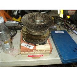 LOT: WIRE WHEEL BRUSHES, 5X MONEY