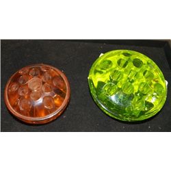 2- Frogs 1-Green Vaseline 1-green 5"  1- amber 3.5"