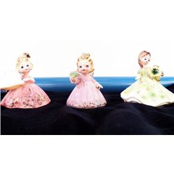 Set of 3 Josef Figurines