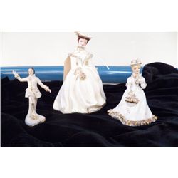 Set of 3 Fine China Figurines  all marked