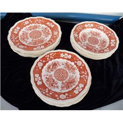 Spode Madrid Pattern 6-plates, 5-Salad plates, 6- soup bouls