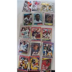 15 Pro Football Cards 1990 Rookie Richmond Webb, 1900 Rookie Tony Bennett, 1990 Rookie Reggie Rember