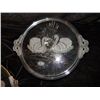 Image 2 : Large Swan Pedstal Base Cake Plate approx 15' x H 4"