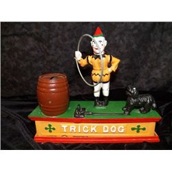 Cast Iron Bank Trick Dog