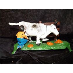 Cast Iron Bank Milking the Cow