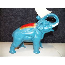 Cast Iron Bank Elephant Bank  approx 7" H x 10Lo