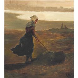 Edwin Lord  Weeks - Woman with a Hoe