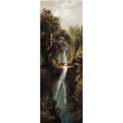 Harrison Bird Brown - Overlooking the Gorge at the Flumes, New Hampshire