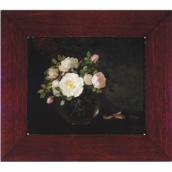 Anna  Eliza Hardy - Roses in a Glass Bowl